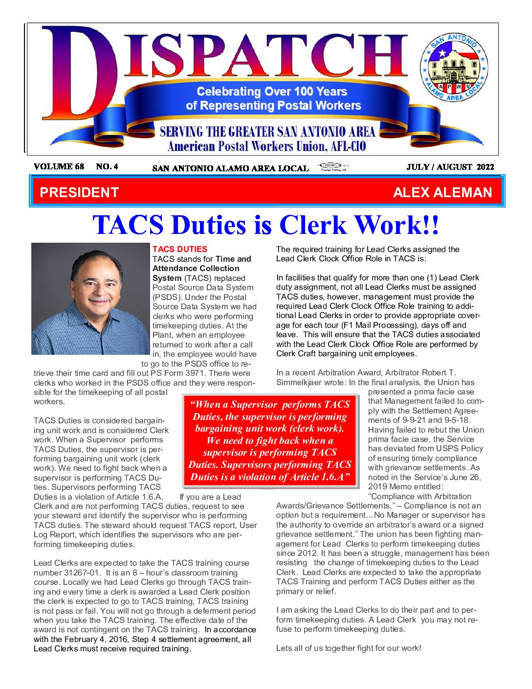 July – August ’22 Dispatch - 