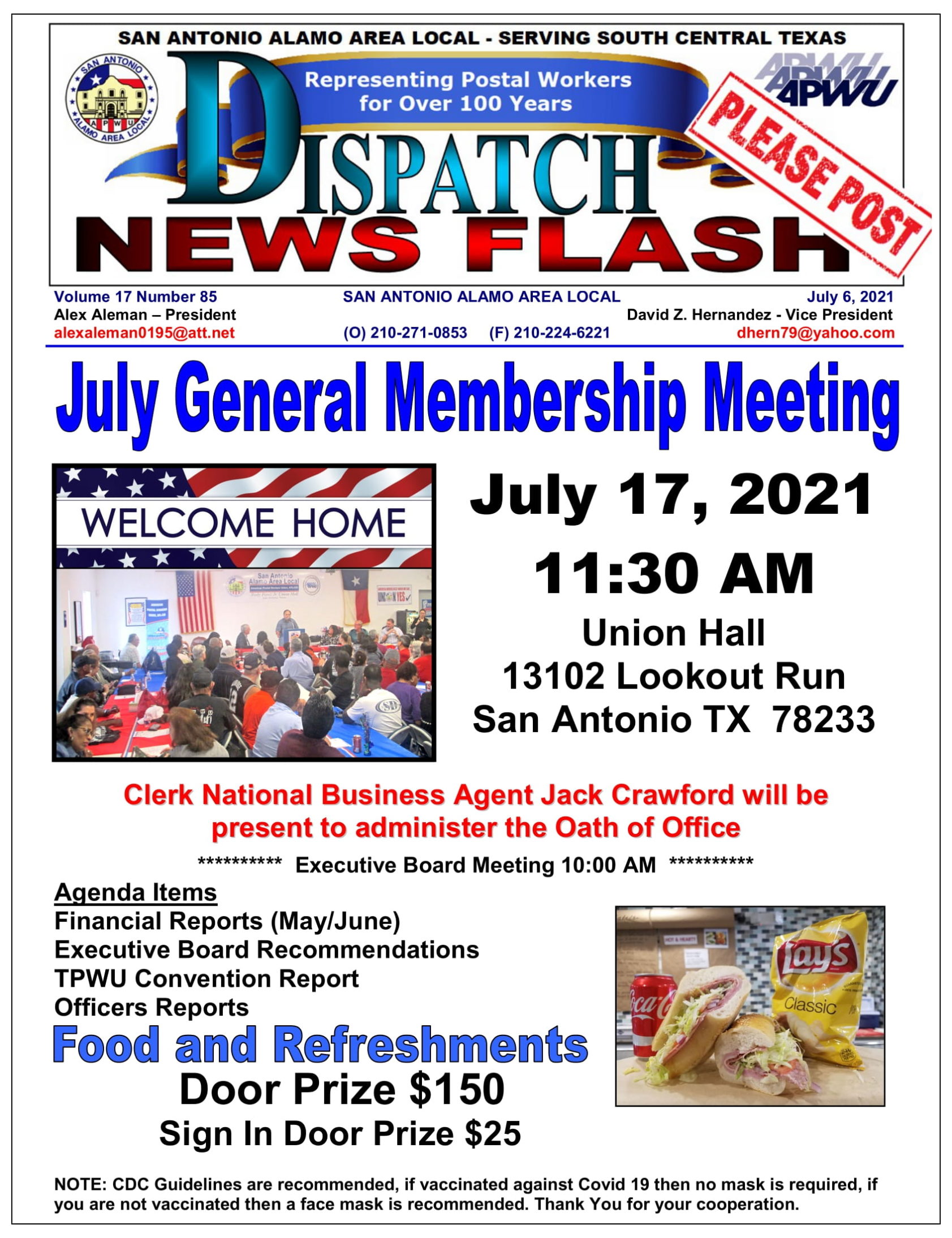 July General Membership Meeting - 