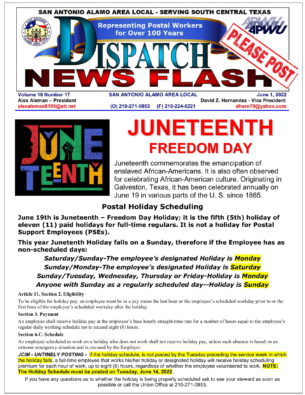 Juneteenth Holiday - 