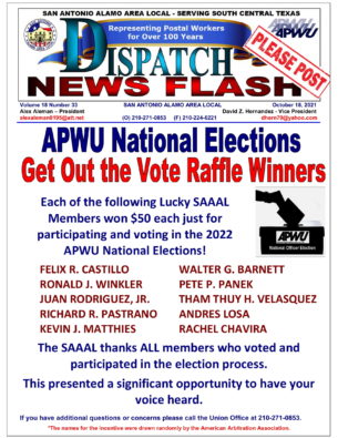 APWU National Elections - 