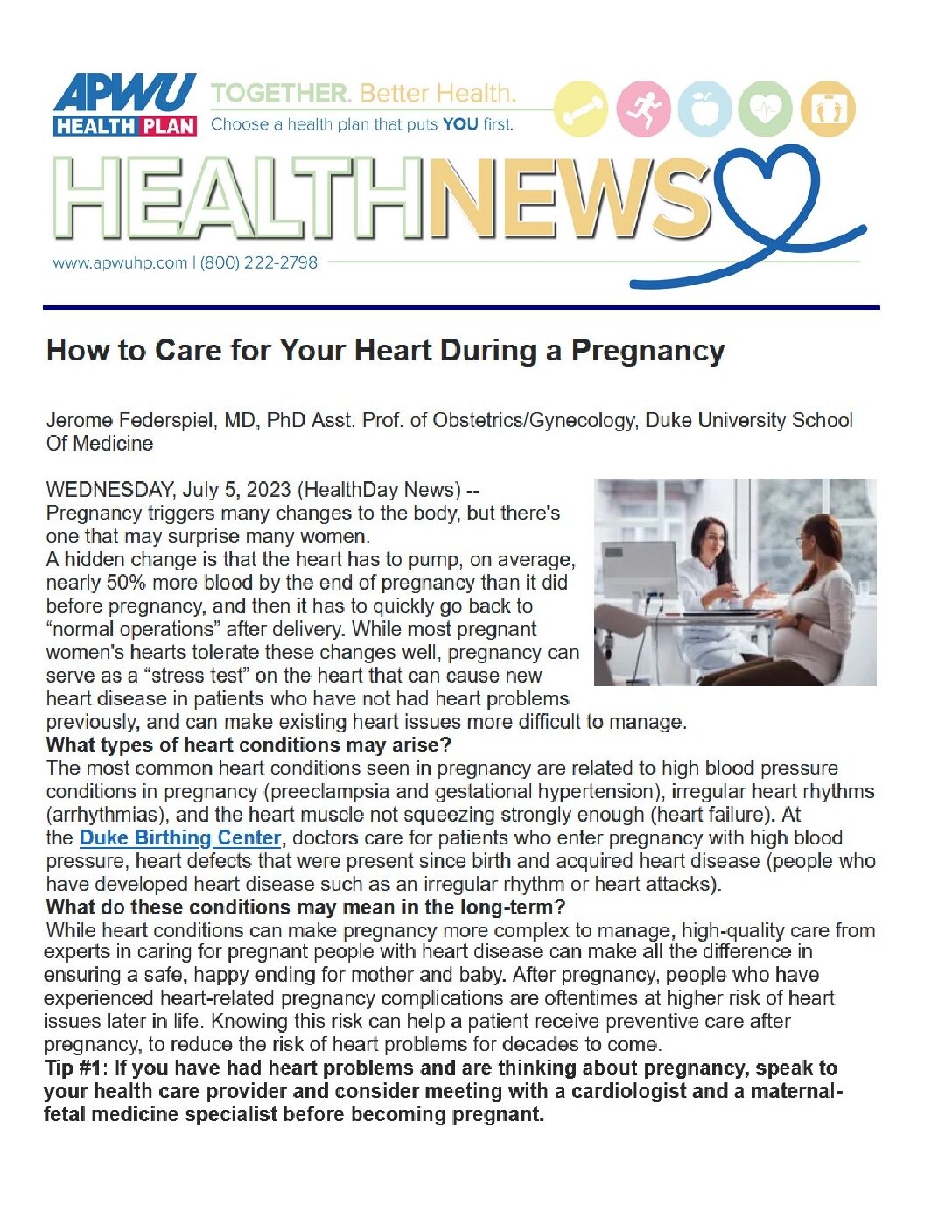 E-Flash – Heart Health During Pregnancy - 