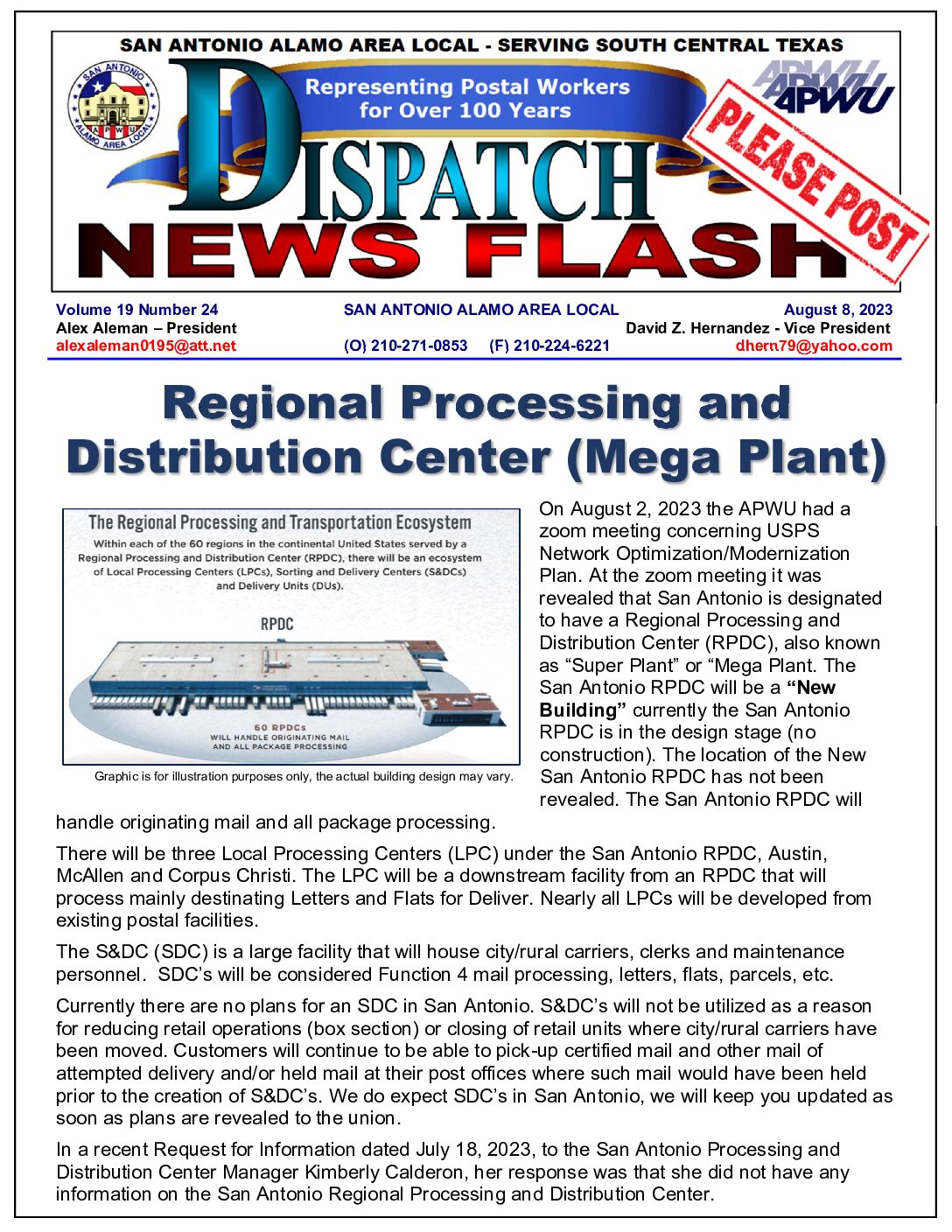 NewsFlash 19-24 San Antonio “MEGA PLANT” - 