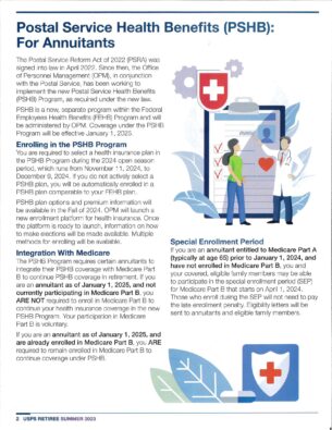 Changes Coming for Postal Service Health Benefits for Annuitants - 