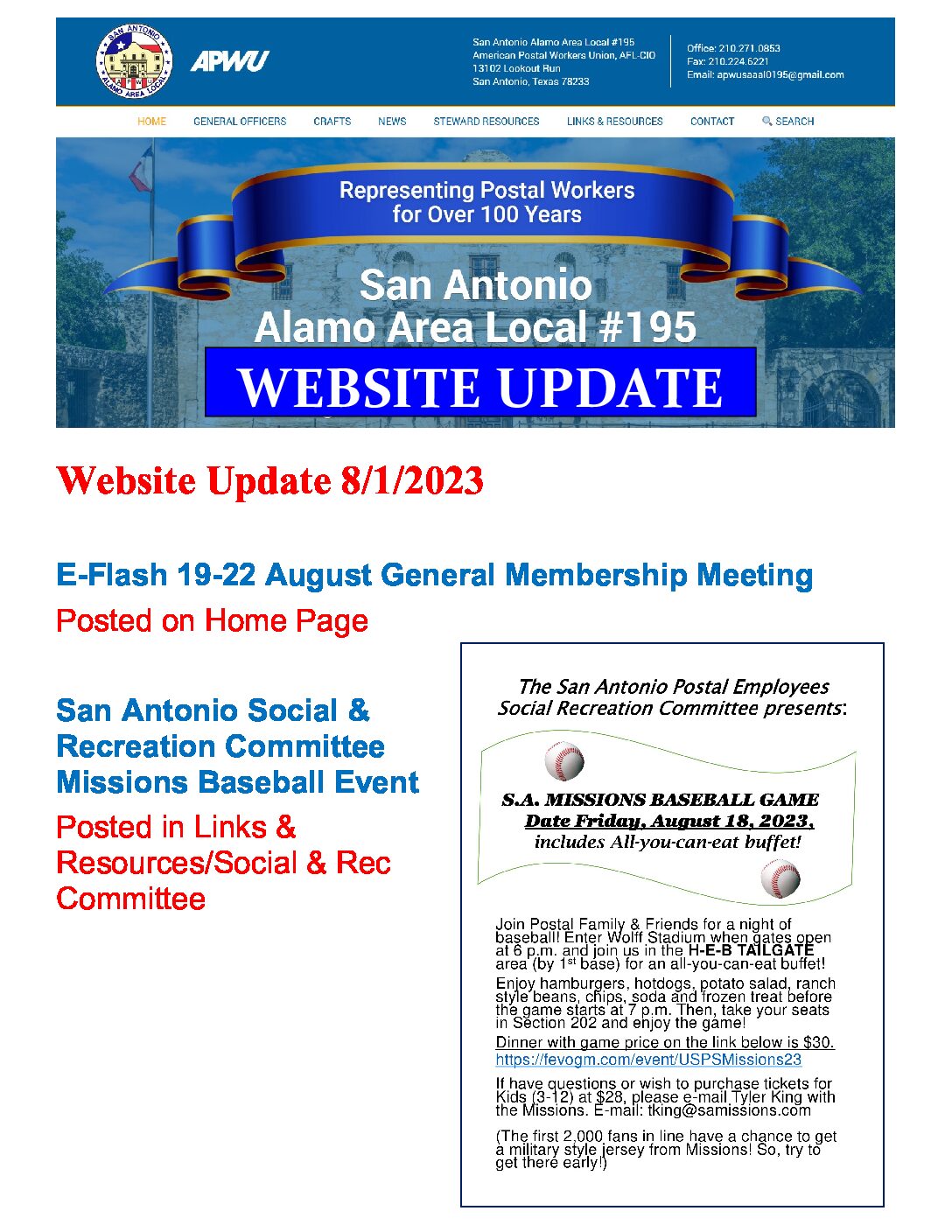 Website Update 7/7/2023 - 