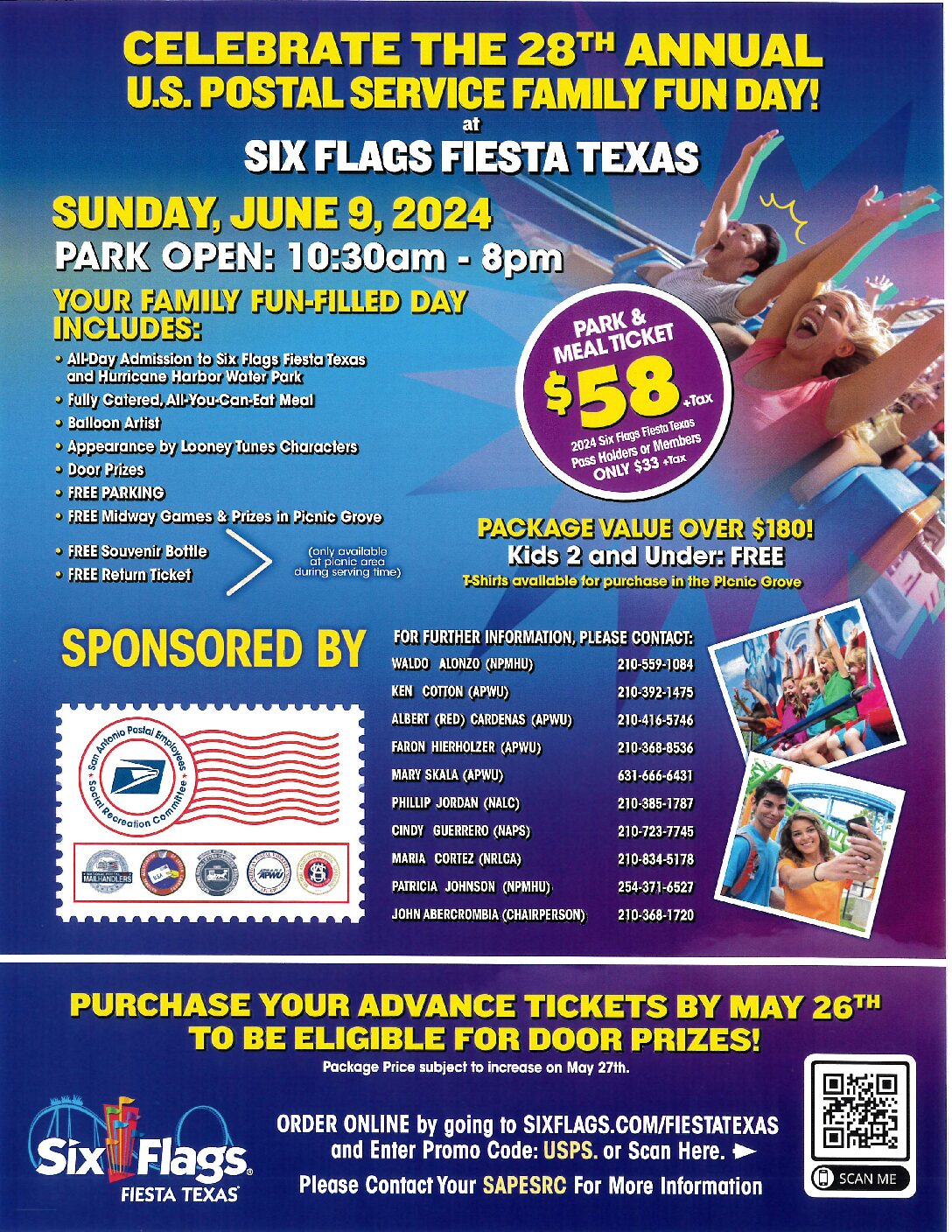 USPS Family Fun Day June 9, 2024 - 
