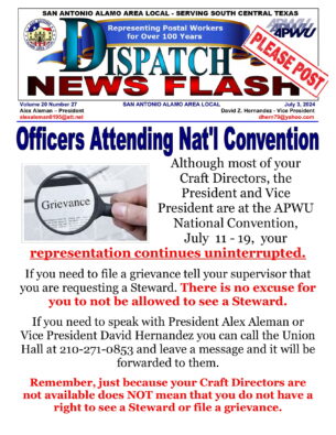 NewsFlash 20-27 Representation Continues - 