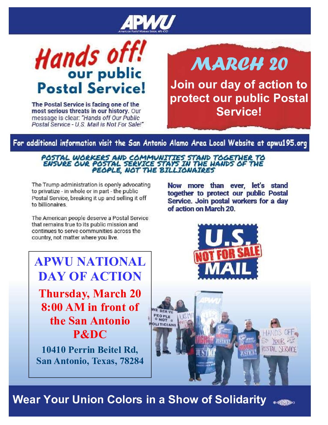 Hands Off Our Public Postal Service - 