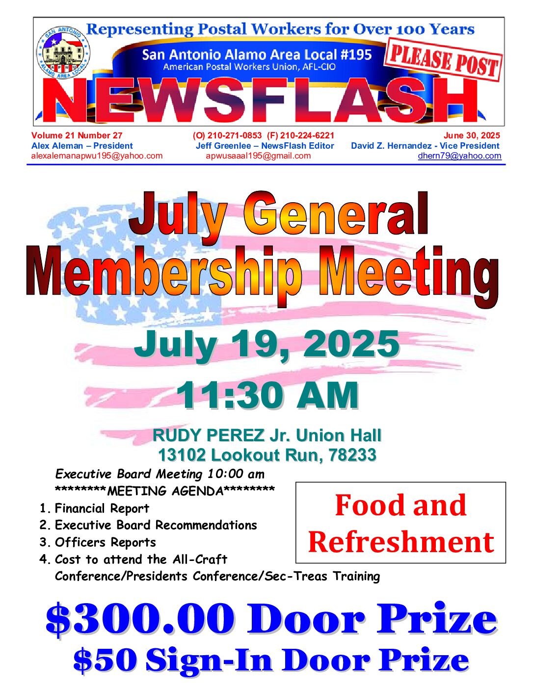 NewsFlash 21-27  July GMM Notice - 