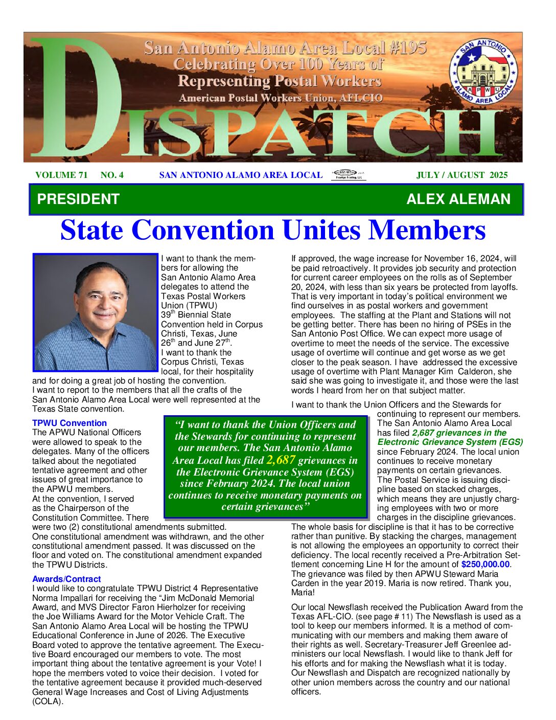July/August ’25 Dispatch - 