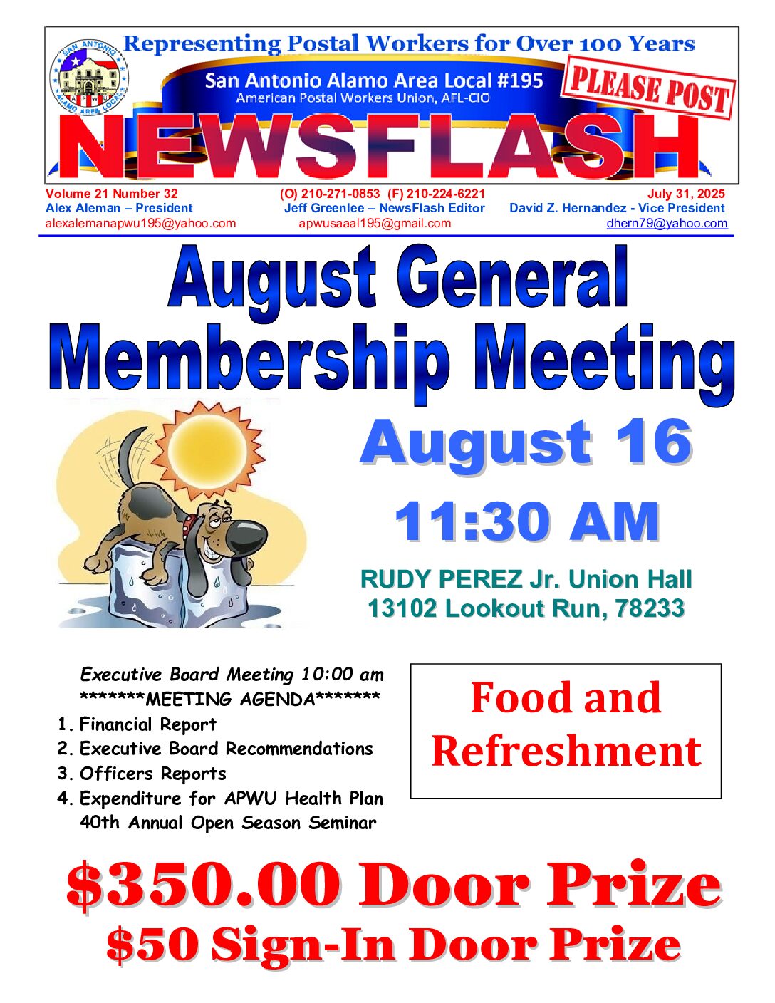 NewsFlash 21-32 August GMM Notice - 