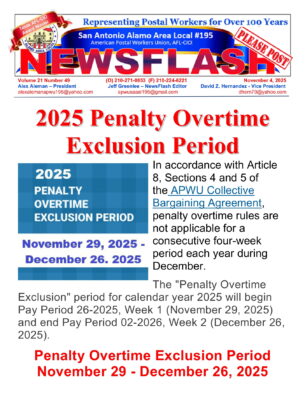 NewsFlash 21-49  Penalty Exclusion Period - 