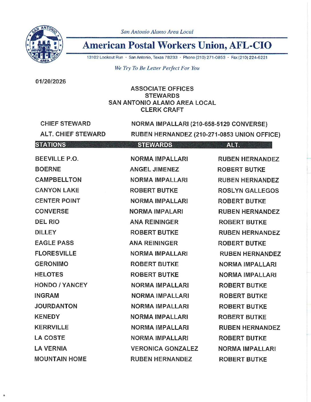 SAAAL Represented Associate Offices (1) - 