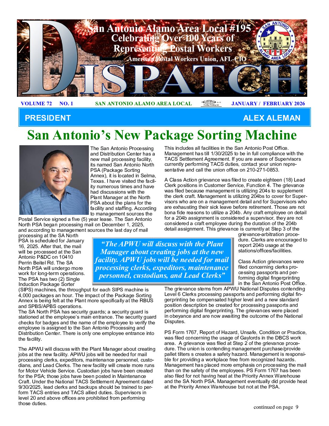 January/February ’26 Dispatch - 