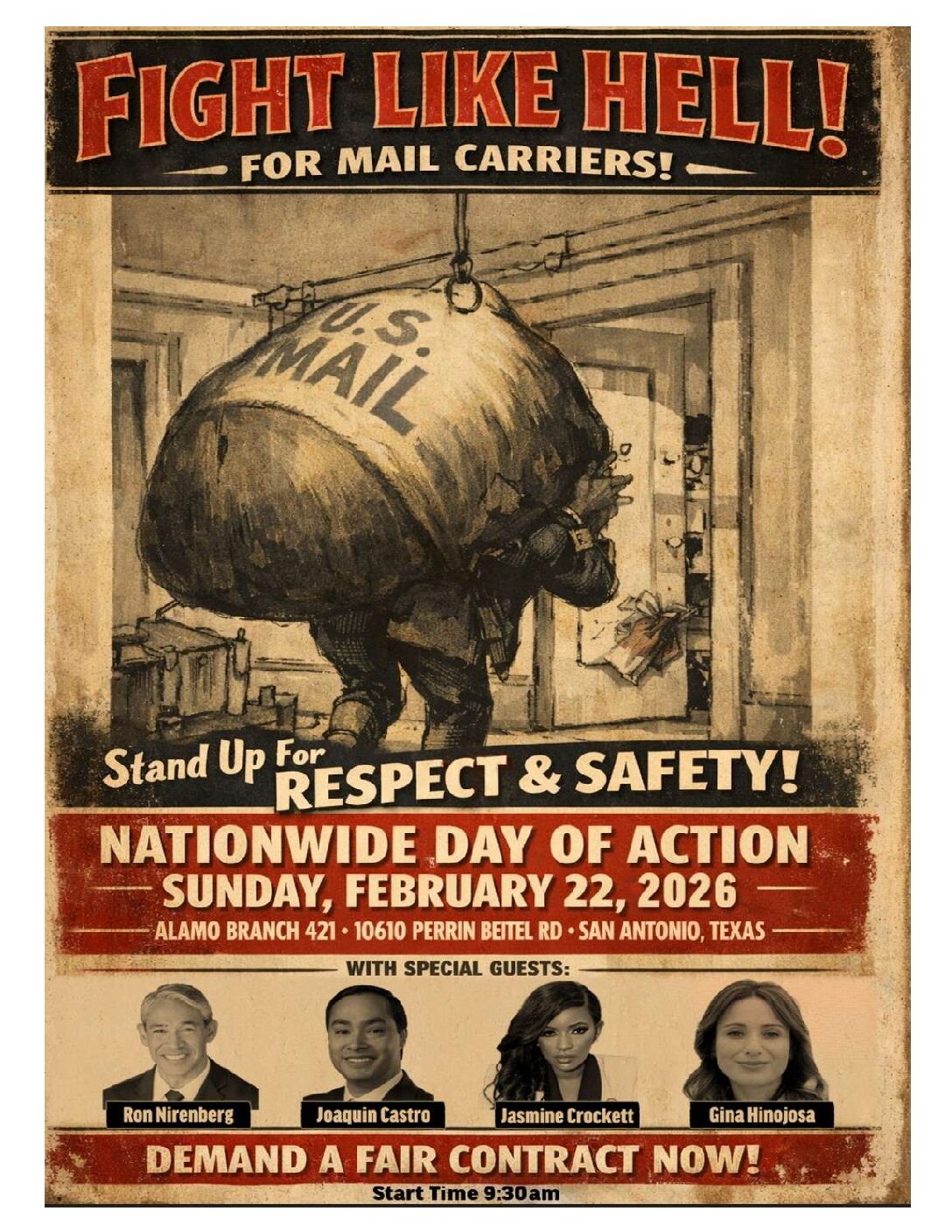 FIGHT LIKE HELL! NALC Day of Action - 
