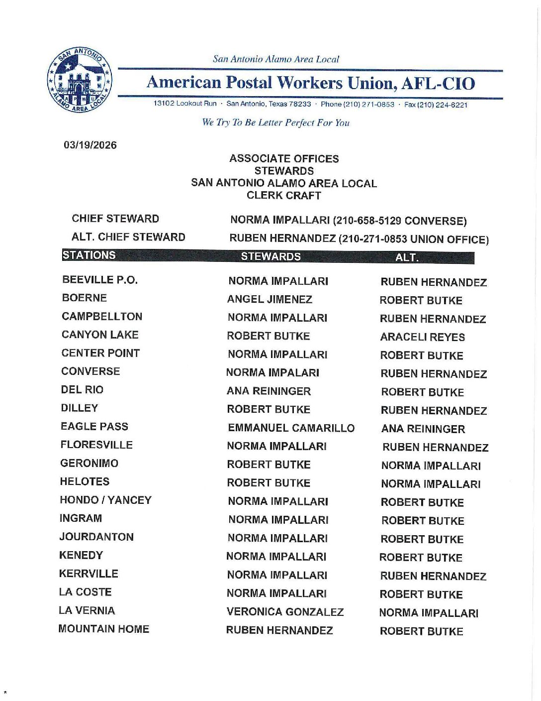 SAAAL Represented Associate Offices (1) - 