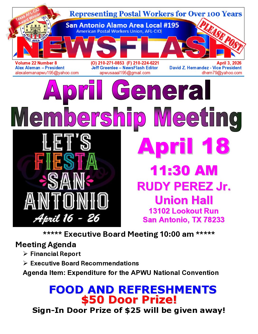 NewsFlash 22-8 April GMM Notice - 