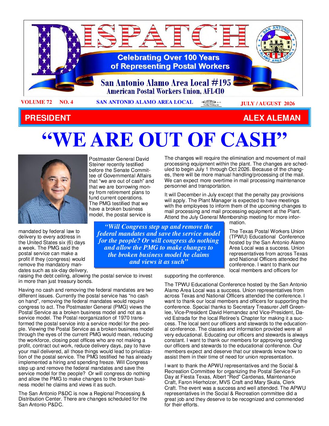 July/August ’26 Dispatch - 