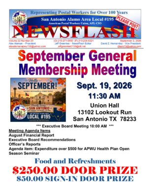 NewsFlash 22-23  September General Membership Meeting - 