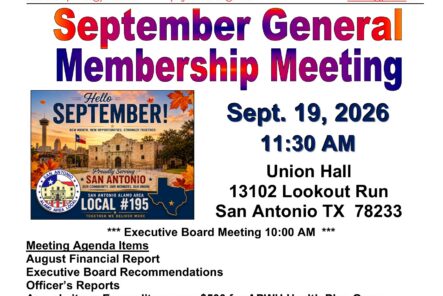 NewsFlash 22-23  September General Membership Meeting - 