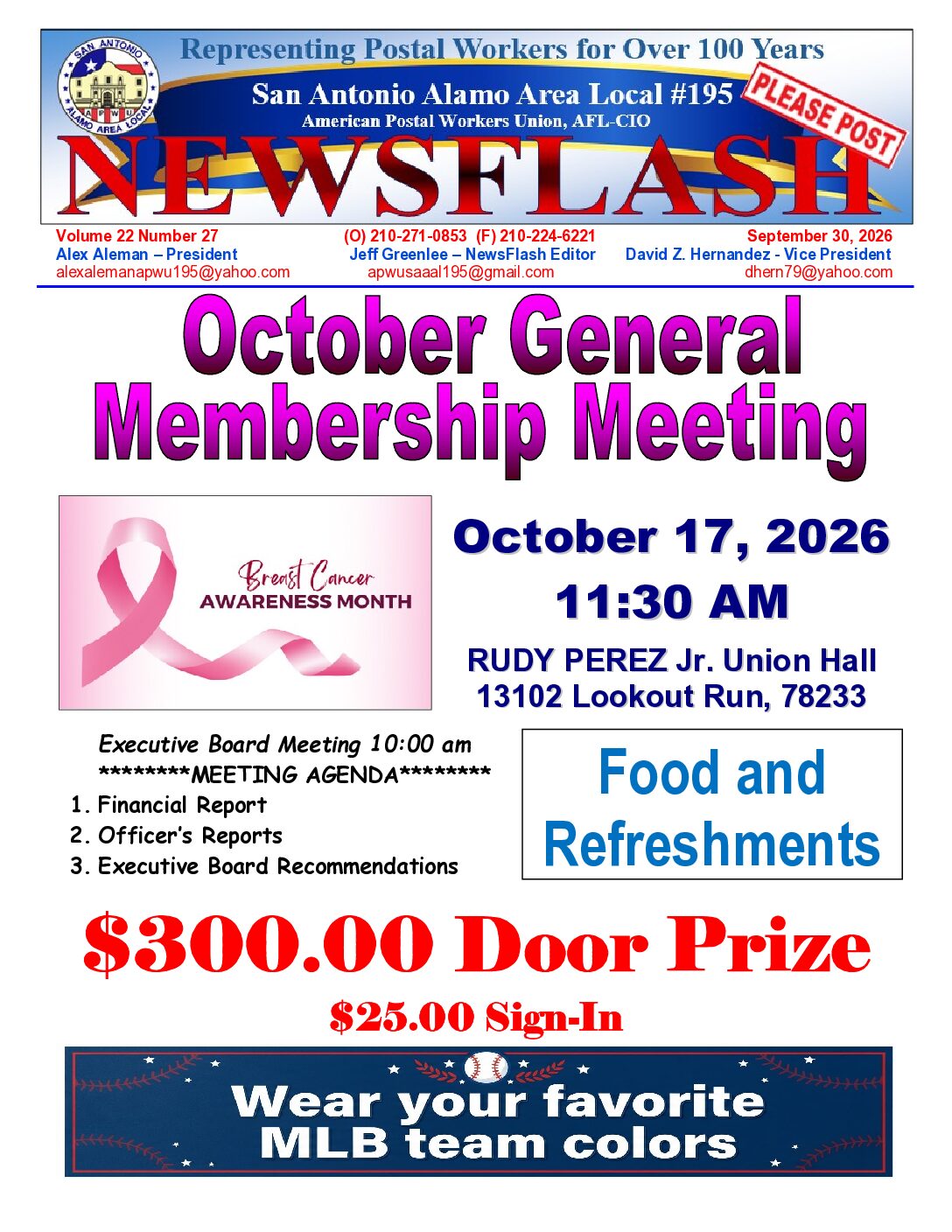 NewsFlash 22-27 October GMM Notice - 