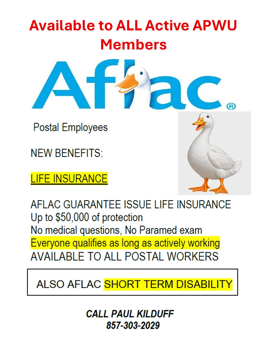 Members Benefits – Aflac Life Insurance - 